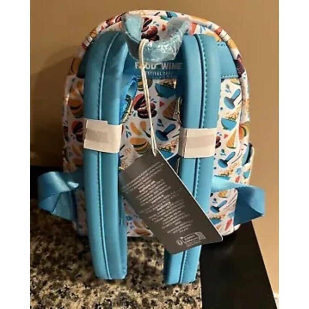 Disney Epcot Food And Wine Festival Loungefly Mini Backpack Spaceship Earth NEW - Picture 3 of 10